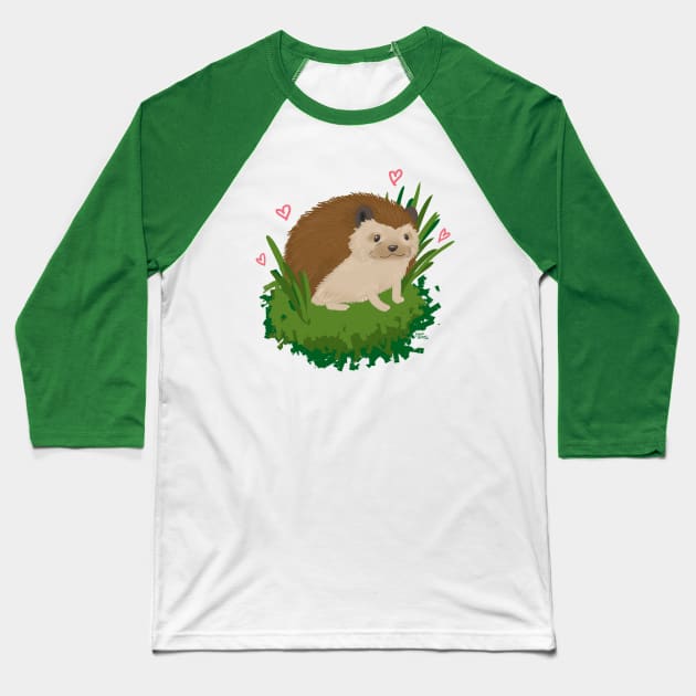 Hedgehog Baseball T-Shirt by Yukiimomo